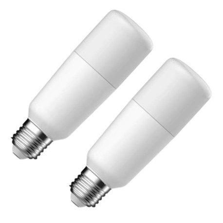 Lot de 2 lampes cylindriques LED Tungsram - E27 - 12W - 1055lm - 3000K