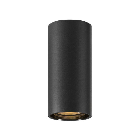 Plafonnier fixe Asto Tube SLV - 10W max - GU10 - IP20 - Noir