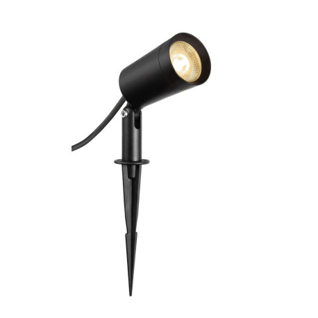 Spot LED sur piquet Syna Plant SLV - 6W - 3000K - IP65 - Noir - Inclinable à 180°