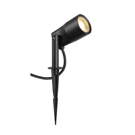Spot LED sur piquet Syna Garden SLV - 6W - 3000K - IP65 - Noir - Inclinable à 300°