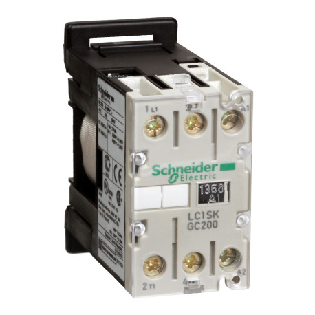 Contacteur TeSys LC1SK Schneider Electric - 2P - AC-3 - 5A - Bobine 230Vca