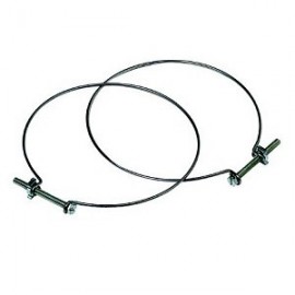 Lot de 10 colliers de serrage C82 - Pour conduits de 80mm