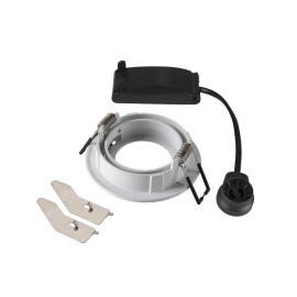Spot encastré orientable NEW TRIA 68 SLV Declic - Rond - 10W max. - GU10 - Blanc