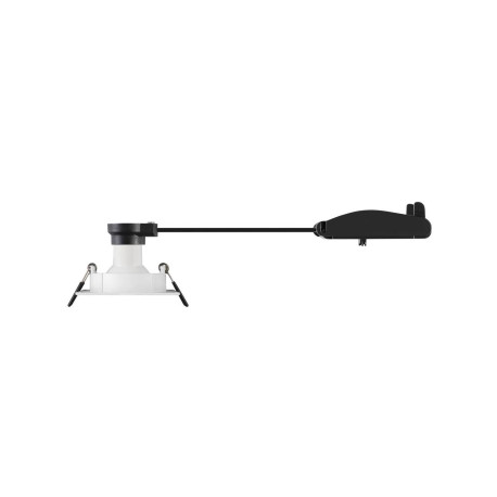 Spot encastré orientable NEW TRIA 68 SLV Declic - Carré - 10W max. - GU10 - Blanc