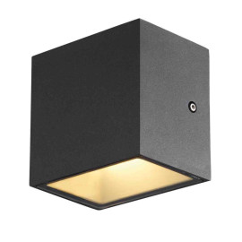 Applique LED extérieure Sitra Cube SLV - 6.2W - 3000/4000K - IP65 - Anthracite - Format S