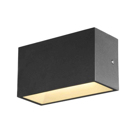 Applique LED extérieure Sitra Cube SLV - 14W - 3000/4000K - IP65 - Anthracite - Up&Down - Format M
