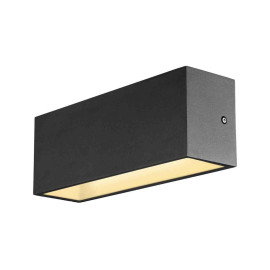 Applique LED extérieure Sitra Cube SLV - 24W - 3000/4000K - IP65 - Anthracite - Up&Down - Format L
