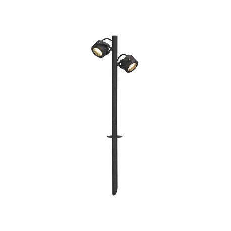 Projecteur extérieur double sur piquet SITRA 360 SPIKE SLV - GX53 - 2x9W max - IP44 - Anthracite - Sans ampoules