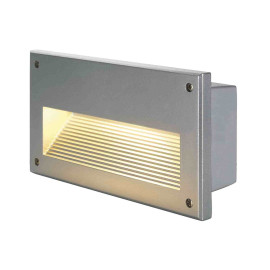 Encastré mural Brick Downunder SLV - E14 - 40W max - IP44 - Gris argent - Sans ampoule
