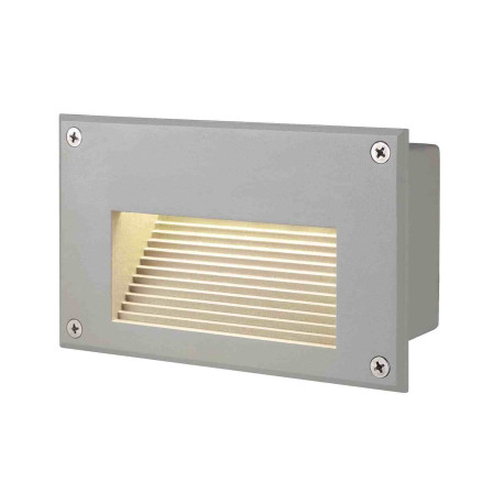 Encastré mural LED Brick Downunder SLV - 1.4W - 3000K - IP54 - Gris argent