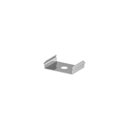Lot de 2 clips de montage Grazia 10 SLV - Pour profilé plat GRAZIA - Inox