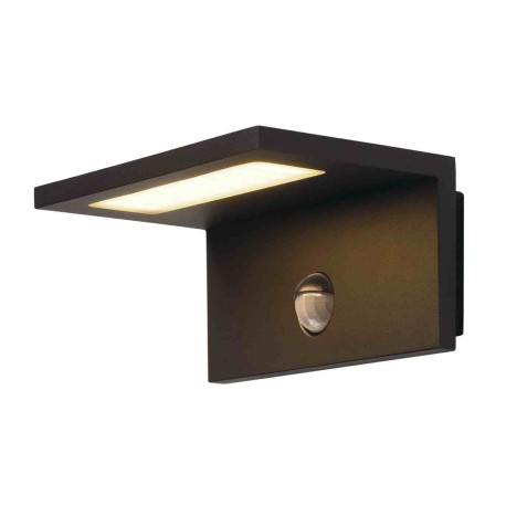 Applique LED extérieure Angolux Sensor SLV - 9.8W - 3000K - IP44 - Anthracite - Sans ampoule - Détecteur