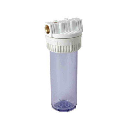Corps de filtre transparent vide Comap - Tête PP - F3/4" - Pour cartouche 9"3/4