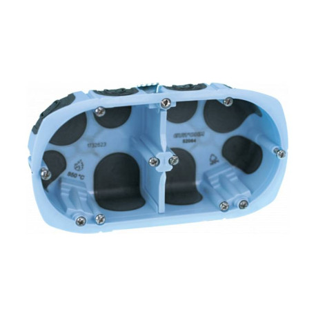 Boîte d'encastrement XL AIR'métic - 2 Postes - Diam. 67 mm x Profondeur 40 mm