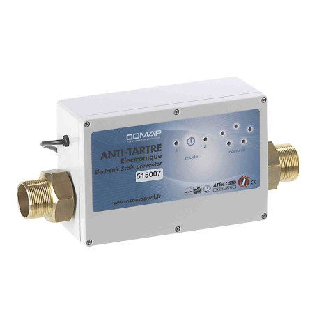 Antitartre électronique collectif Comap - Eau froide - 7 m3/h max. - M1"1/2