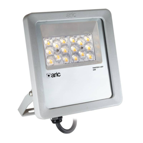 Projecteur LED TWISTER 4 ASY Aric - 38W - 3000K - Gris