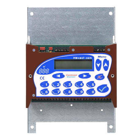 Centrale de gestion Vigik + 2 entrées Aiphone - Avec afficheur et clavier - 12 V - 26 000 clés
