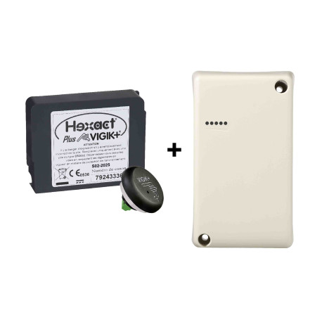Pack Vigik + 1 entrée Aiphone - Centrale HEPLUSV3 + transmetteur HEBOXINTV3 - 12 V - 26 000 clés