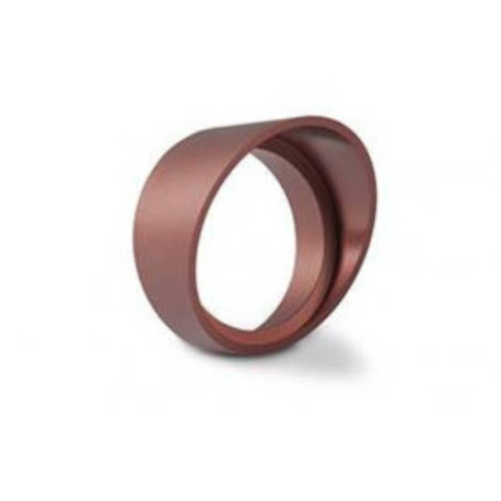 Collerette cylindrique asymétrique Indigo - Bronze