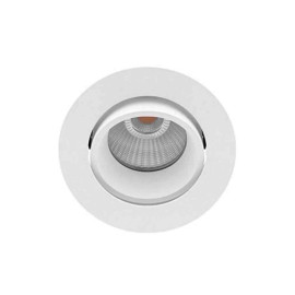 Spot LED encastré rond orientable ADA 1 RX Indigo - 9W - 2700/3000/4000K - IP65 - Blanc mat