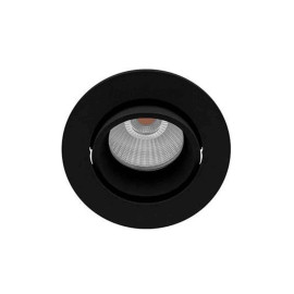 Spot LED encastré rond orientable ADA 1 RX Indigo - 9W - 2700/3000/4000K - IP65 - Noir mat