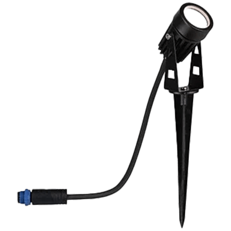 Spot de jardin Plug&Shine - 3000K - Avec ampoule - 2W - Noir