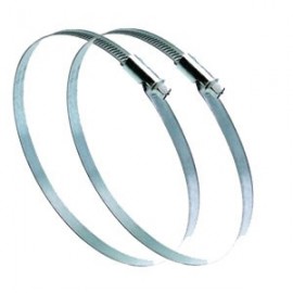 Collier de serrage réglable plat C125G - Pour conduits de 80 à 125mm