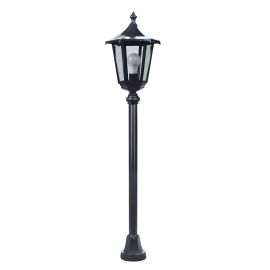 Potelet extérieur 1 lanterne Monaco Aric - 1.16m - E27 - 100W Max - IP43 - Cuivre/ Noir - Sans ampoule