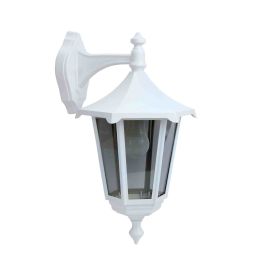 Applique murale extérieure Monaco Aric - E27 - 100W max - IP43 - Sans ampoule - Blanc - Fixation haute