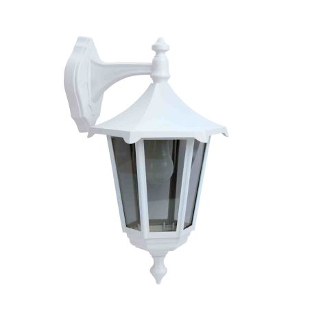Applique murale extérieure Monaco Aric - E27 - 100W max - IP43 - Sans ampoule - Blanc - Fixation haute