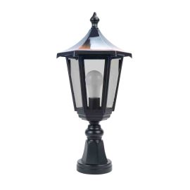 Borne basse extérieure Monaco Aric - E27 - 100W max - IP43 - Cuivre/ Noir - Sans ampoule