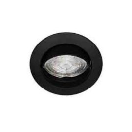 Spot encastré orientable KASA RX Indigo - Rond - GU10 - 10W max - Noir mat - Sans ampoule