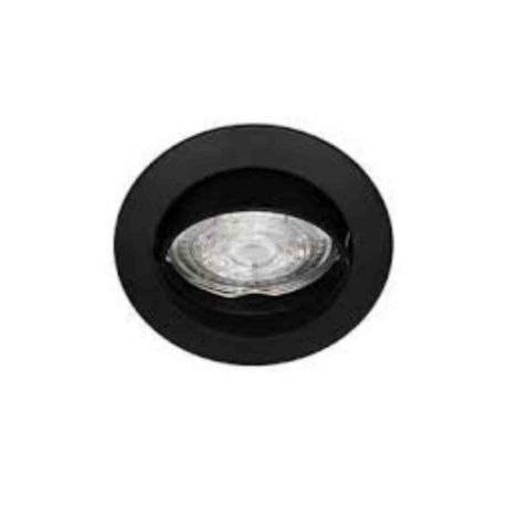 Spot encastré orientable KASA RX Indigo - Rond - GU10 - 10W max - Noir mat - Sans ampoule