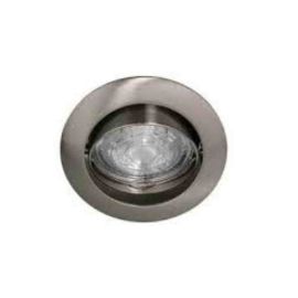 Spot encastré orientable KASA RX Indigo - Rond - GU10 - 10W max - Nickel satiné - Sans ampoule