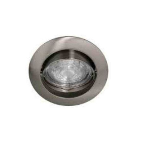 Spot encastré orientable KASA RX Indigo - Rond - GU10 - 10W max - Nickel satiné - Sans ampoule