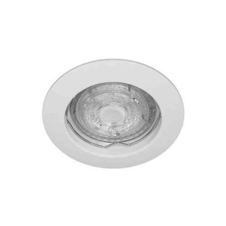 Spot encastré fixe KASA R Indigo - Rond - GU10 - 10W max - Blanc - Sans ampoule