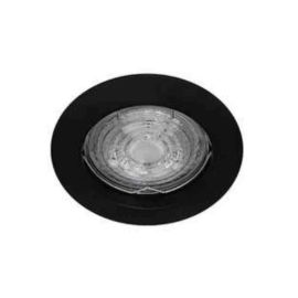 Spot encastré fixe KASA R Indigo - Rond - GU10 - 10W max - Noir mat - Sans ampoule