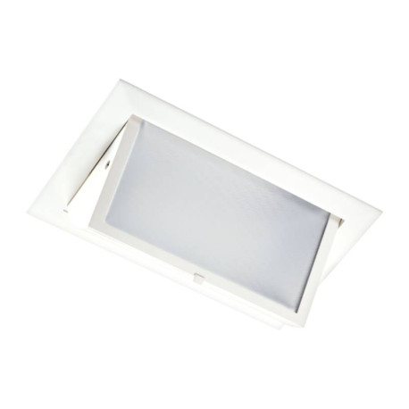 Spot encastré rectangle basculant Métropolis Aric - 30W - 4000K - Blanc
