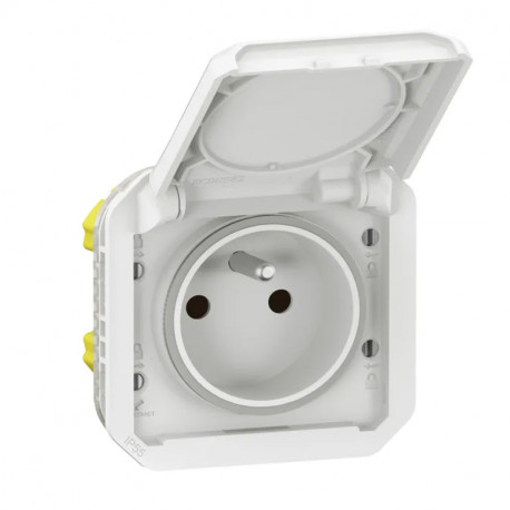 Prise de courant Plexo Legrand - Complet - 16A - 250V - Blanc