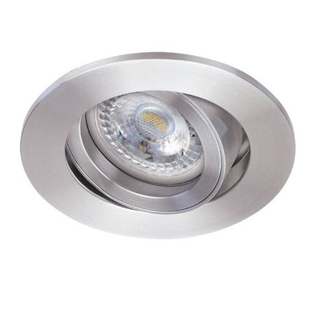 Spot LED encastré basculant TIPO Aric - Rond - 7W - 3000K - IP20 - Aluminium