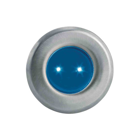 Encastré de mur extérieur Pixel Aric - 0.3W - Led bleue - 230V - IP68 - Gris métal