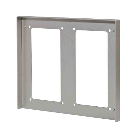 Visière anti-pluie GT202H Aiphone - Pour platine GT 2x2 modules - Aluminium