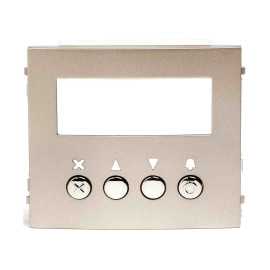 Façade GTNSPL Aiphone - 4 touches - Pour module défilement gamme GT - Zamak