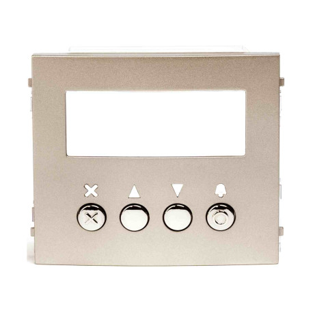 Façade GTNSPL Aiphone - 4 touches - Pour module défilement gamme GT - Zamak