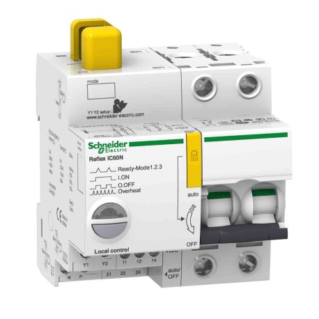 Disjoncteur à commande intégrée Acti9 Reflex IC60N Schneider - Avec interface Ti24 -16A - 2P - Courbe B