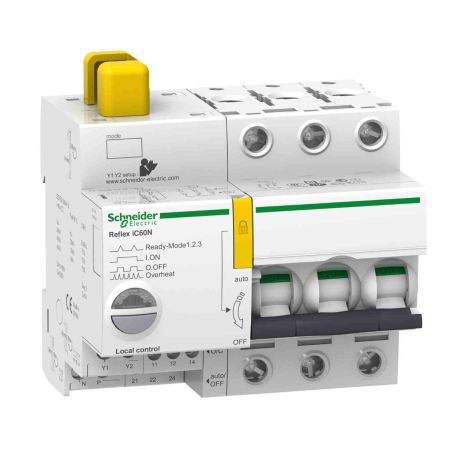 Disjoncteur à commande intégrée Acti9 Reflex IC60N Schneider - Avec interface Ti24 - 63A - 3P - Courbe C
