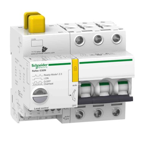 Disjoncteur à commande intégrée Acti9 Reflex IC60N Schneider - Avec interface Ti24 -16A - 3P - Courbe B