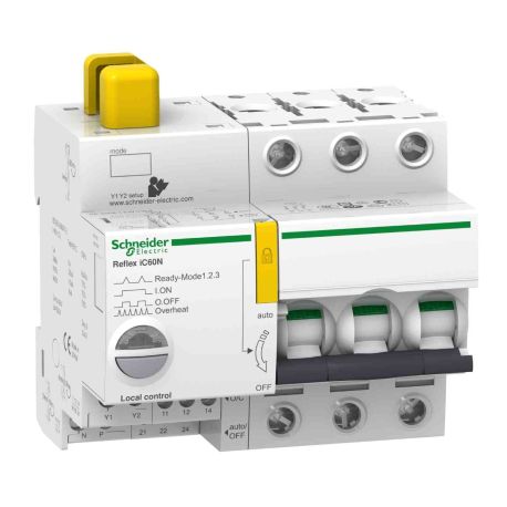 Disjoncteur à commande intégrée Acti9 Reflex IC60N Schneider - Avec interface Ti24 -16A - 3P - Courbe D