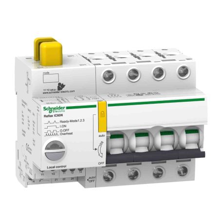 Disjoncteur à commande intégrée Acti9 Reflex IC60N Schneider - Avec interface Ti24 - 40A - 4P - Courbe C