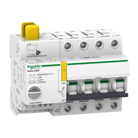 Disjoncteur à commande intégrée Acti9 Reflex IC60N Schneider - Avec interface Ti24 - 63A - 4P - Courbe C